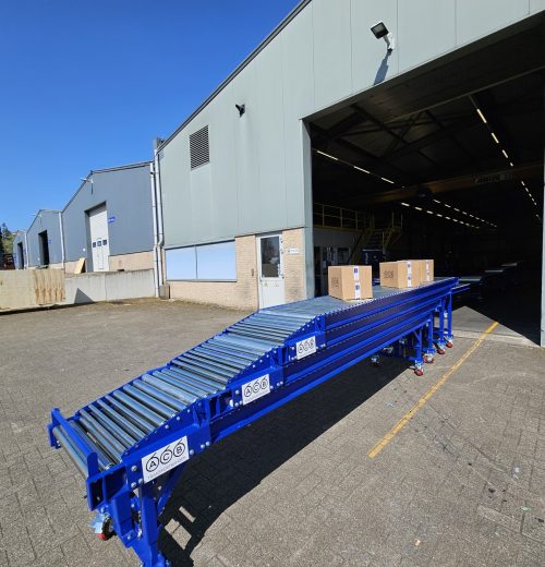 telescopische rollenbaan