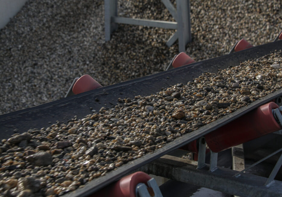 Rubber transportband